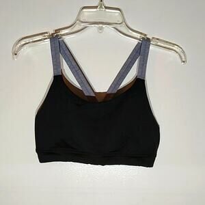Athleta Black/Gray Sports Bra - Size Small - Excellent!